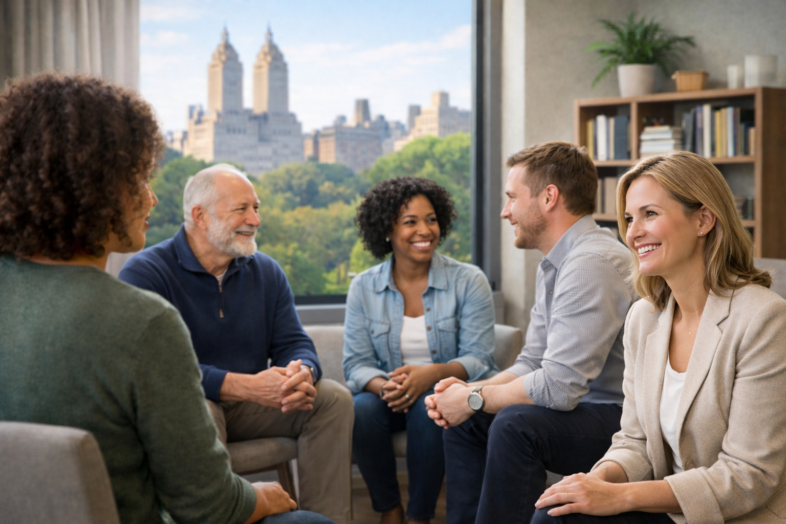 Clinician reviewing a professional referral network on a laptop